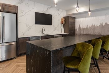 Club room with catering kitchen